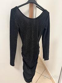 Vestito nero brillantinato