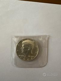 Moneta mezzo dollaro 1964