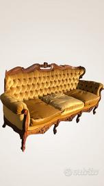 Divano 3 posti e 2 poltrone vintage