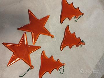 decorazion in vetroi albero di Natale 