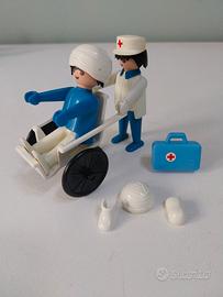 Playmobil personaggi con sedia a rotelle e accesso