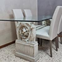 Tavolo da pranzo elegante 85x180 cm – stile classi