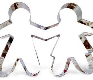 FORMINE STAMPI per BISCOTTI LUI e LEI - INOX