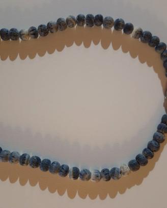 Collana azzurra bigiotteria