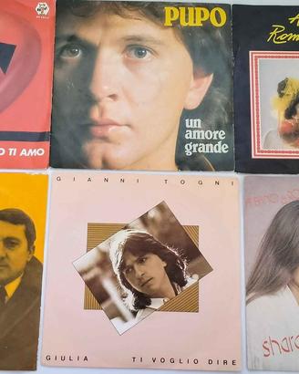 Collection  Vintage  6  Dischi 45 Giri  in  Vinile