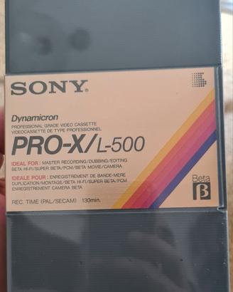 Betamax Sony Pro x/l 500