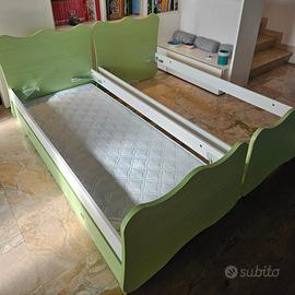 Letti Singoli Cameretta+ Letto Estraibile completo