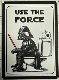 cartello WC divertente Starwars