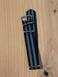 Cinturino in corda NATO 22mm Grigio-Nero