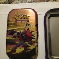 Minitin scatola latta pokemon stampata in rilievo 