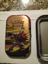 Minitin scatola latta pokemon stampata in rilievo 