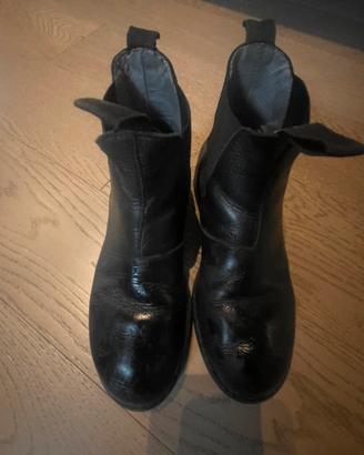 Stivaletto bimbo in pelle nera size 35