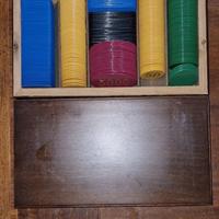 Cofanetto fish vintage in mogano