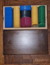 Cofanetto fish vintage in mogano