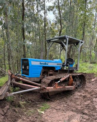 Trattore cingolato landini 6500 con apripista