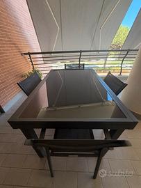Set da esterno MOBELLIA tavolo allungabile