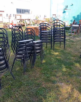 Sedie e poltroncine impilabili alluminio da Bar