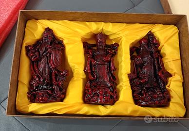 Statuine fortuna orientali Shou-Shan Stone Ware