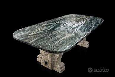 Tavolo marmo verde brasiliano 170x90