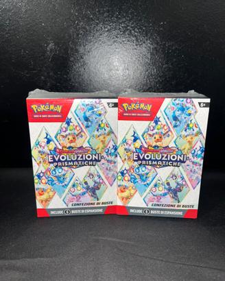 Pokemon tcg: Coppia bundle Evoluzioni prismatiche