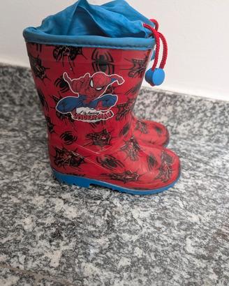 stivaletti pioggia spiderman 