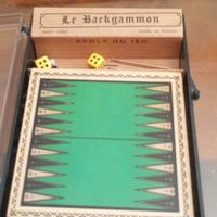 Backgammon gioco da viaggio vintage