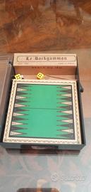 Backgammon gioco da viaggio vintage