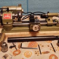 tornio emco unimat SL con accessori 