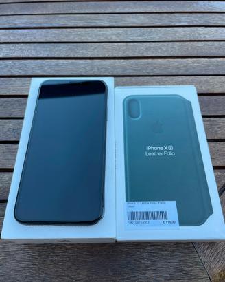 iPhone X 64 GB + cover leather folio