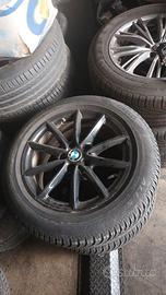 4 cerchi in lega Bmw + gomme R17 serie X2 X3 neri