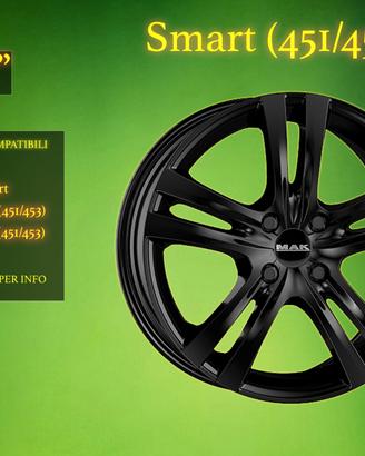 Cerchi in Lega 15" Smart 451-453