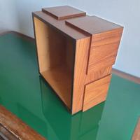 Cubo in legno per lampadario da soffitto