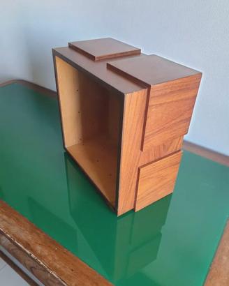 Cubo in legno per lampadario da soffitto