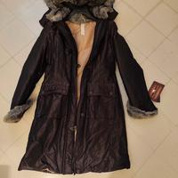 parka  da donna lungo taglia 42 con pelliccia