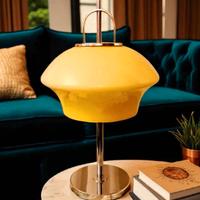 Lampada di design con posacenere in opaline