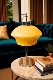 Lampada di design con posacenere in opaline