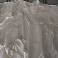 Vestaglia più camicia da notte in raso taglia 44