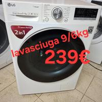 lavasciuga Lg 9/6kg motore direct drive 1400giri