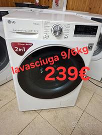 lavasciuga Lg 9/6kg motore direct drive 1400giri