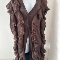 Cardigan smanicato donna S/M