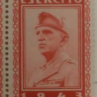 Francobolli franchigia Regio Esercito 1943 foglio