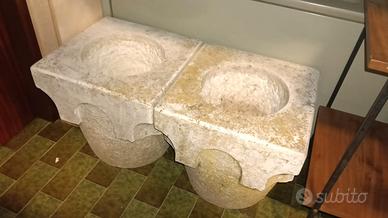 4 vasi in pietra  anni 70 