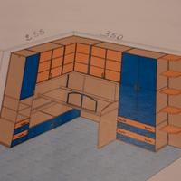 Cameretta per ragazzi GSG Eco - Armadio - letto