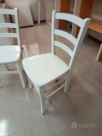 Sedie legno bianco