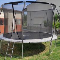 Saturne XXL Trampolino 370cm con accessori annessi