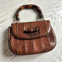 Borsa Bamboo Marrone in pelle originale