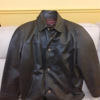 Giaccone in vera pelle Colore marrone Taglia XL