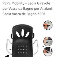 sedia da vasca da bagno girevole.  non spedizione