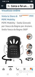 sedia da vasca da bagno girevole.  non spedizione