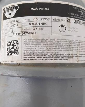 Vaso espansione sanitario